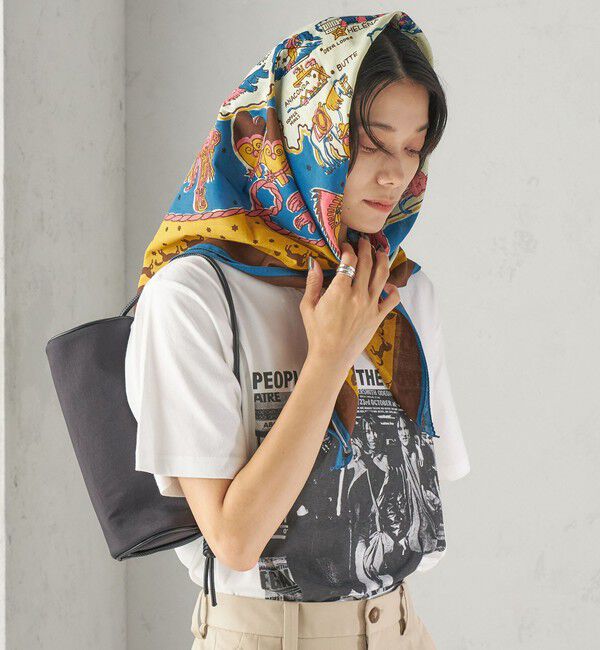 SHIPS for women「【一部SHIPS別注】BINDU: スカーフ 100&times;100」|バンダナ・スカーフ|