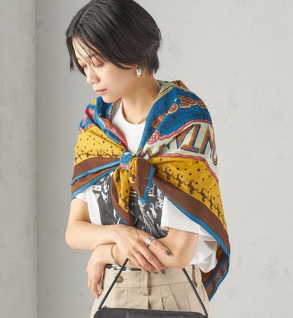 SHIPS for women「【一部SHIPS別注】BINDU: スカーフ 100&times;100」|バンダナ・スカーフ|
