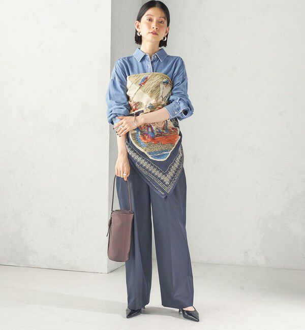 SHIPS for women「【一部SHIPS別注】BINDU: スカーフ 100&times;100」|バンダナ・スカーフ|