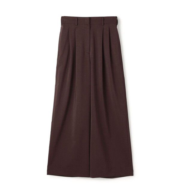 Ballsey「ポリエステルツイル ２タックスラックスパンツ」|その他|49 ダークブラウン