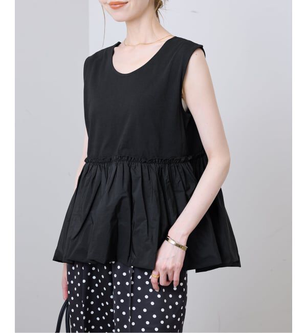 SLOBE IENA「バルーンコンビカットソー」|Tシャツ・カットソー|