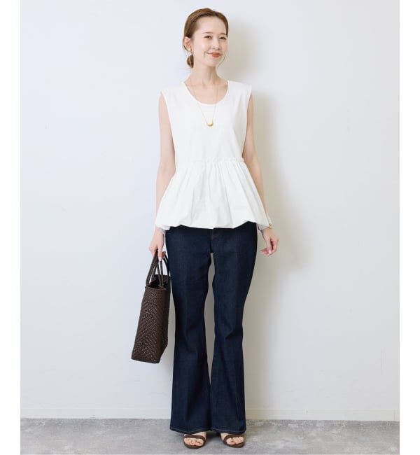 SLOBE IENA「バルーンコンビカットソー」|Tシャツ・カットソー|