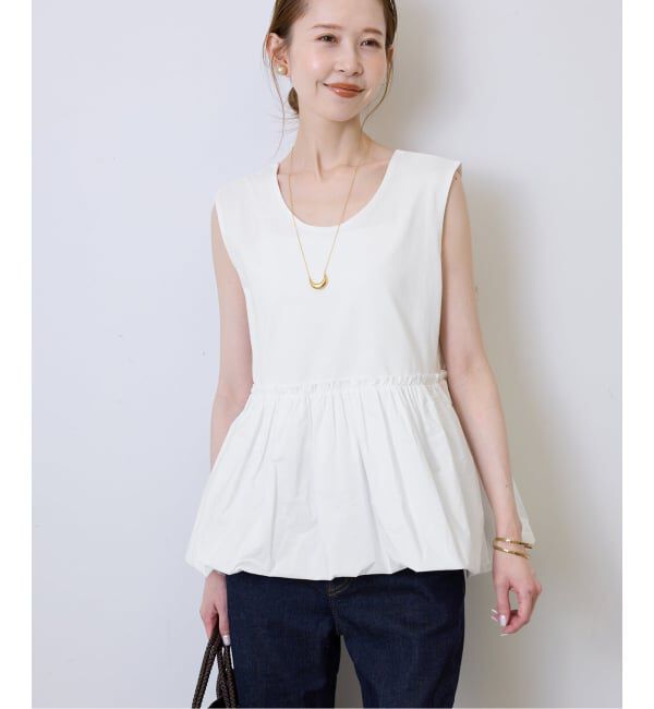 SLOBE IENA「バルーンコンビカットソー」|Tシャツ・カットソー|