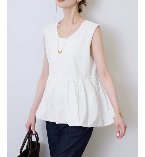 SLOBE IENA「バルーンコンビカットソー」|Tシャツ・カットソー|