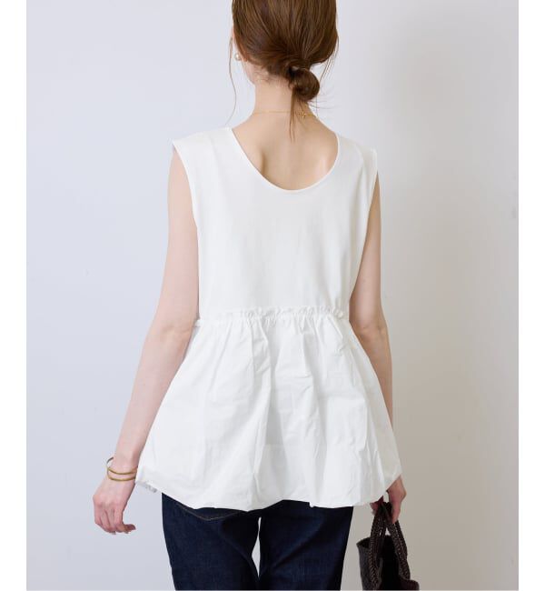 SLOBE IENA「バルーンコンビカットソー」|Tシャツ・カットソー|