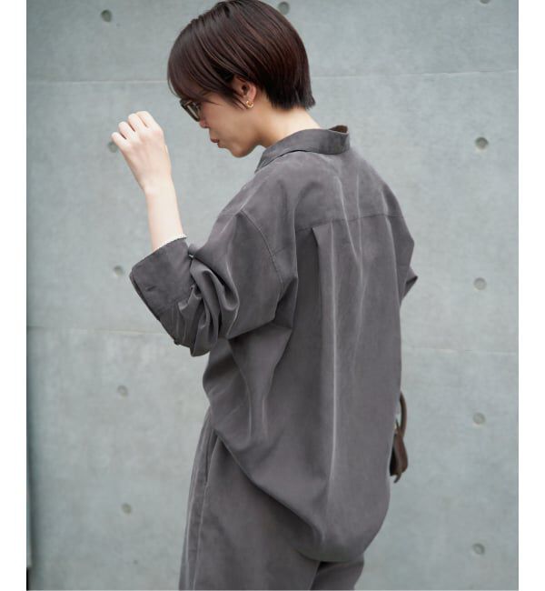IENA「《予約/手洗い可》フィブリルキュプラミックスシャツ」|シャツ・ブラウス|