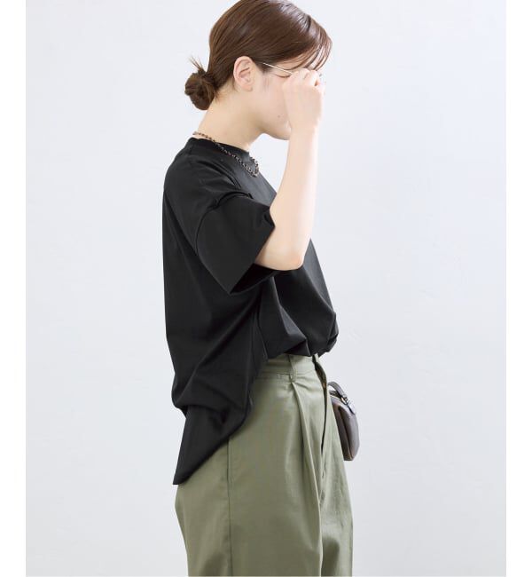 IENA「ボトルネック ラウンドTシャツ」|Tシャツ・カットソー|
