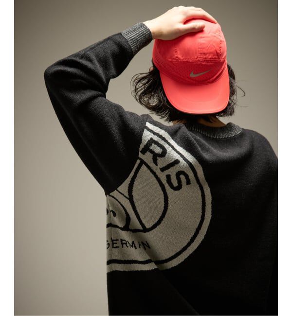 Paris Saint-Germain「【Paris Saint-Germain / パリ・サン＝ジェルマン】 JP Emblem knit pullover」|ニット・セーター|ブラック