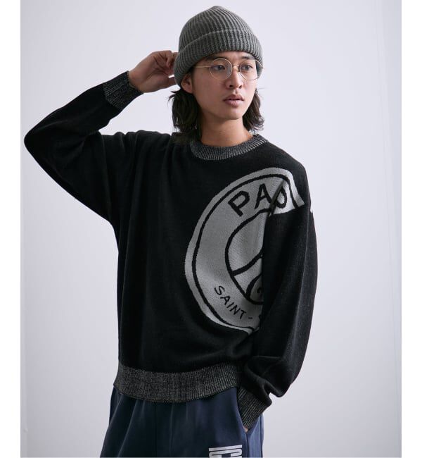Paris Saint-Germain「【Paris Saint-Germain / パリ・サン＝ジェルマン】 JP Emblem knit pullover」|ニット・セーター|