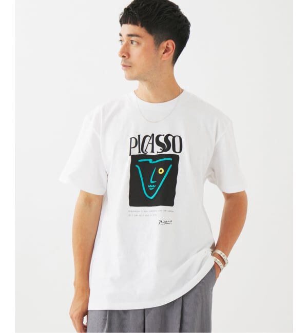 EDIFICE「Pablo Picasso(パブロ・ピカソ) 別注 アート プリント Tシャツ」|Tシャツ・カットソー|