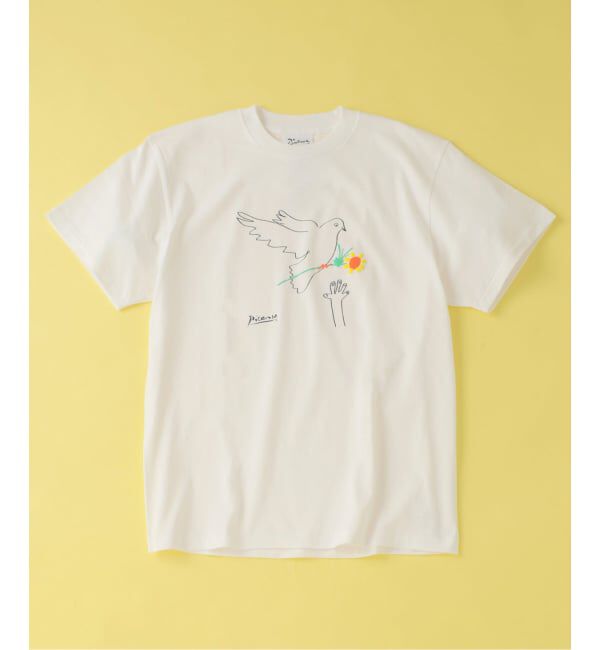 EDIFICE「Pablo Picasso(パブロ・ピカソ) 別注 アート プリント Tシャツ」|Tシャツ・カットソー|ホワイト