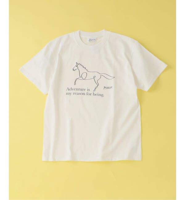 EDIFICE「Pablo Picasso(パブロ・ピカソ) 別注 アート プリント Tシャツ」|Tシャツ・カットソー|ホワイト B