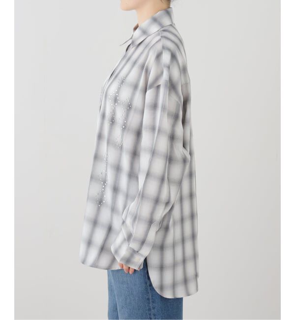 PULP「【Geek Office / ギークオフィス】MILLO WOMEN Shadow Check Oversized Shirt」|シャツ・ブラウス|