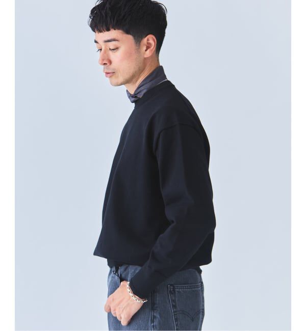 EDIFICE「《予約》《EDIFICE by PIPPIOLINO》コットン プレーディング クルーネック（WEB限定）」|スウェット・ジャージ|