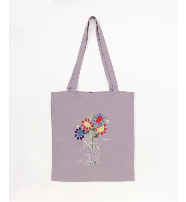 417 EDIFICE「NOT OEM FLOWER TOTE BAG」|トートバッグ|パープル