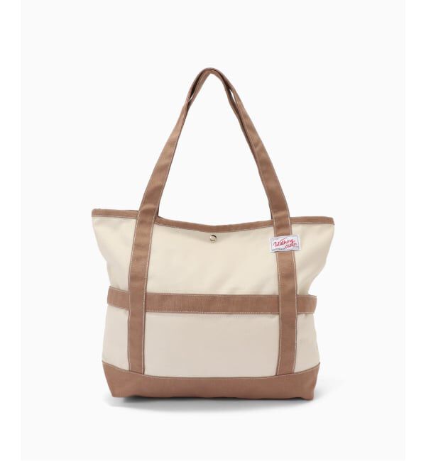 417 EDIFICE「WALKING STITCH &times; 417 daddy tote bag」|トートバッグ|ベージュ