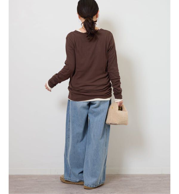 JOURNAL STANDARD relume「《追加》ツイストシアーテレコロングTEE」|Tシャツ・カットソー|
