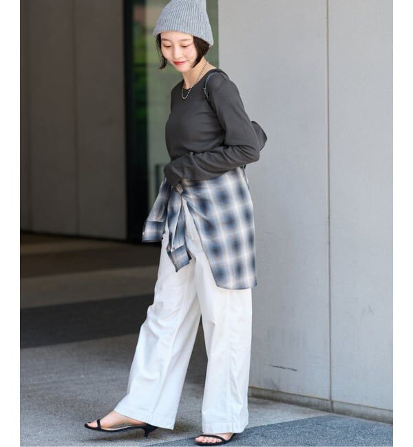 JOURNAL STANDARD relume「《追加》ツイストシアーテレコロングTEE」|Tシャツ・カットソー|
