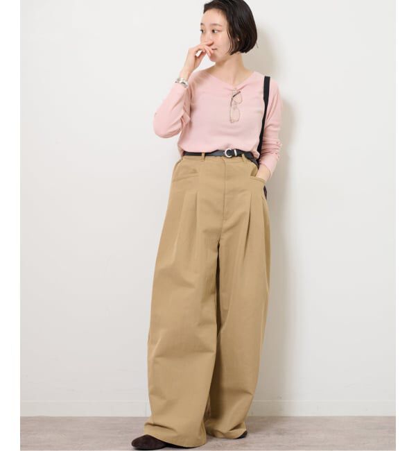 JOURNAL STANDARD relume「《追加》ツイストシアーテレコロングTEE」|Tシャツ・カットソー|