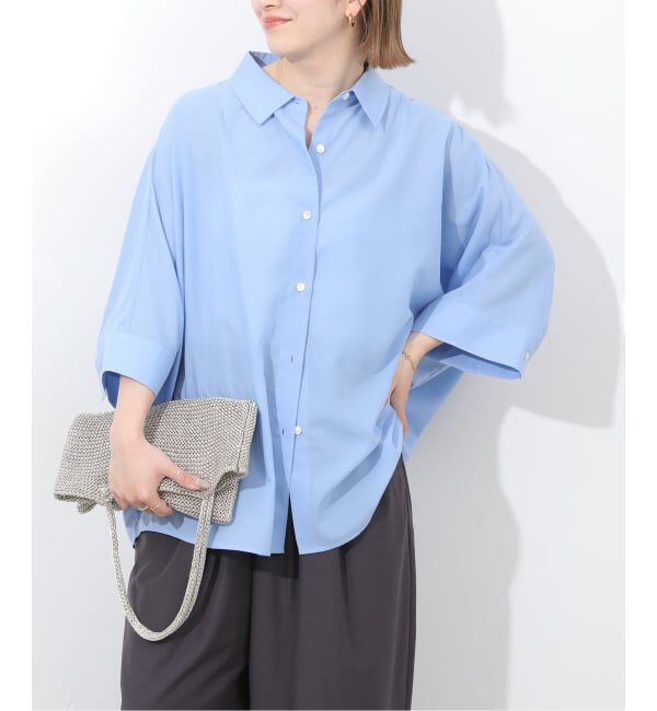 JOURNAL STANDARD relume「ハーフスリーブポンチョシャツ」|シャツ・ブラウス|ブルー