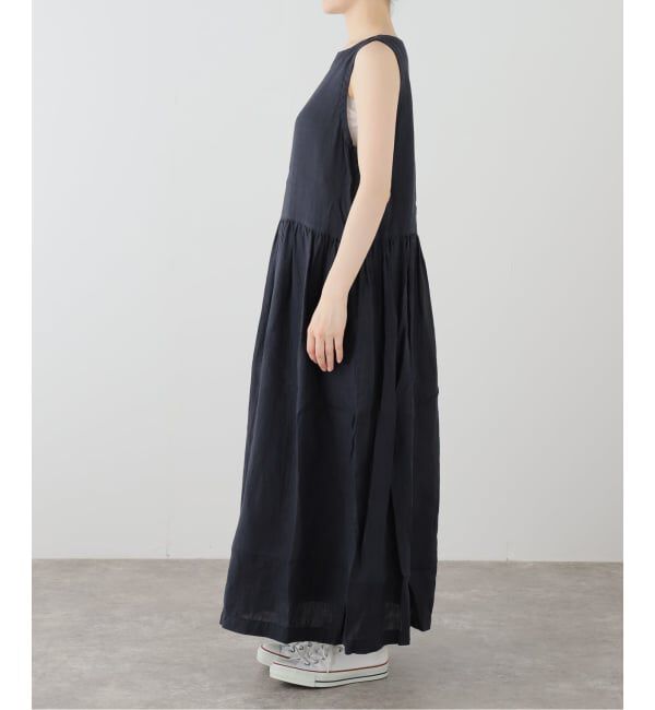 journal standard luxe「【ARMEN】LINEN PLAIN  BOAT NECK DRESS」|ワンピース|