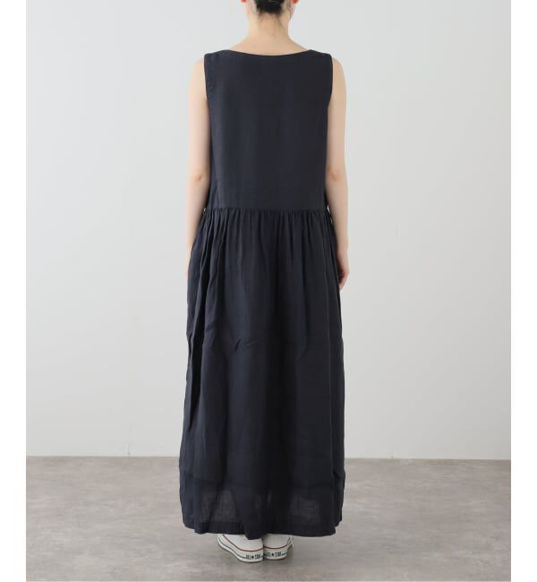 journal standard luxe「【ARMEN】LINEN PLAIN  BOAT NECK DRESS」|ワンピース|