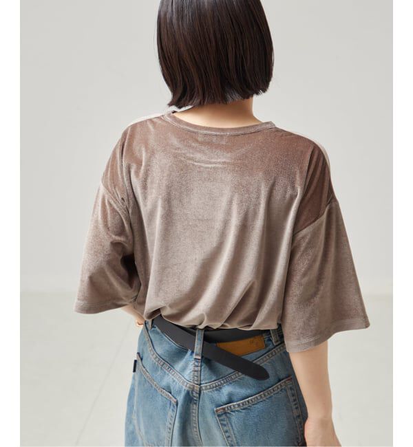 journal standard L'essage「《追加/接触冷感》クールタッチベロアTシャツ」|Tシャツ・カットソー|