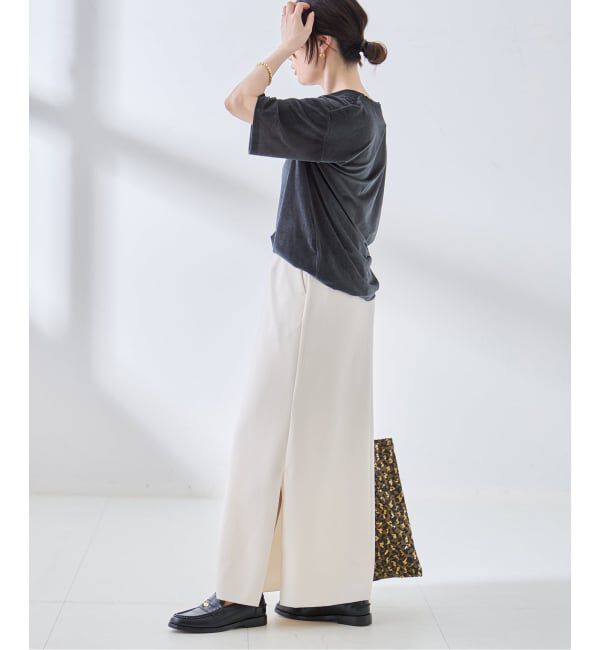 journal standard L'essage「《追加/接触冷感》クールタッチベロアTシャツ」|Tシャツ・カットソー|