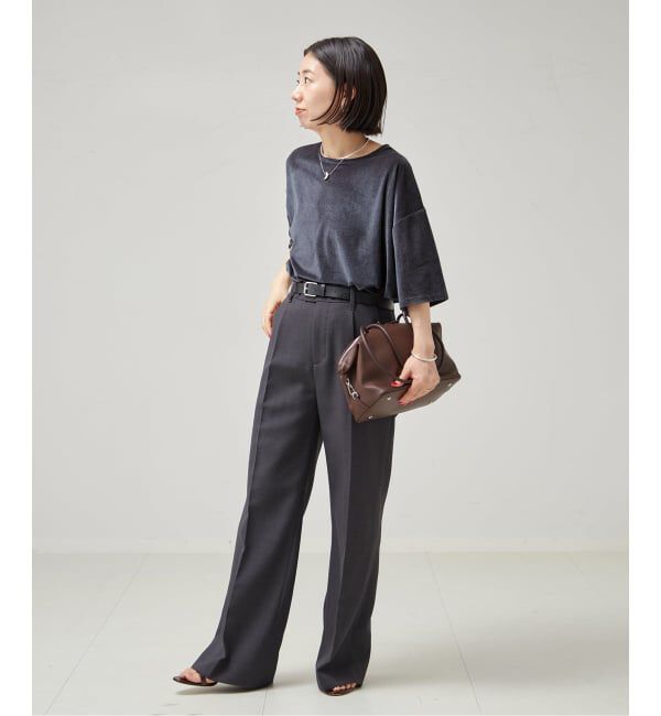 journal standard L'essage「《追加/接触冷感》クールタッチベロアTシャツ」|Tシャツ・カットソー|