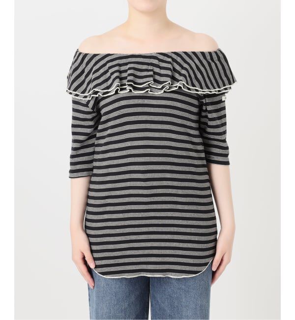journal standard L'essage「別注 Miller*Uhr Frill Collar S/S カットソー」|Tシャツ・カットソー|