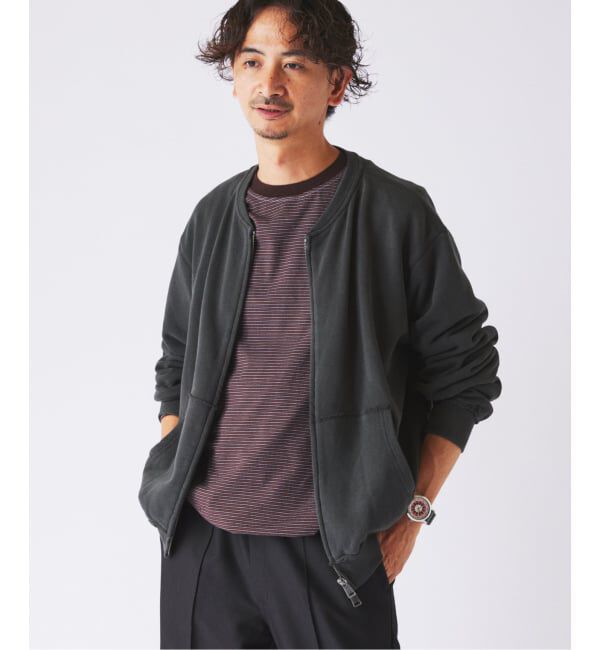 JOURNAL STANDARD relume「《予約》ラフカット ノーカラー スウェット カーディガン」|カーディガン|