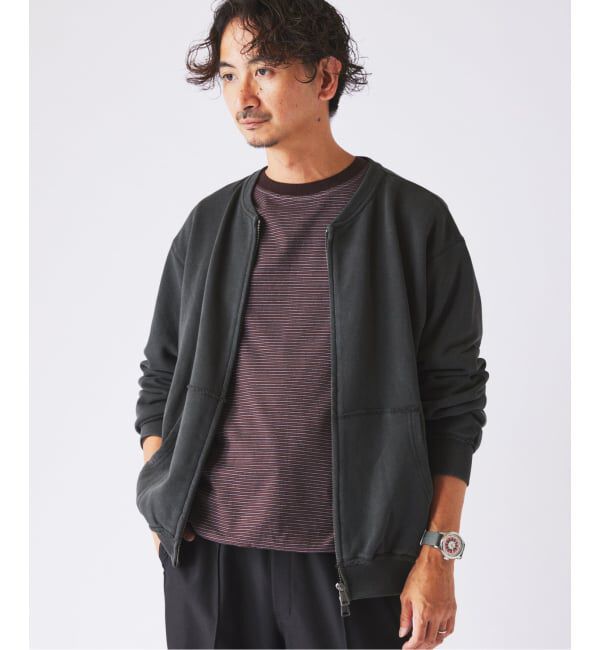 JOURNAL STANDARD relume「《予約》ラフカット ノーカラー スウェット カーディガン」|カーディガン|