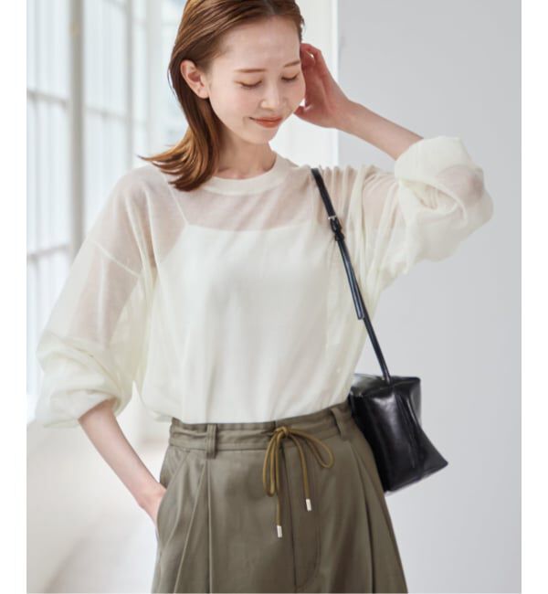 U by SPICK&SPAN「シアールーズニットプルオーバー」|ニット・セーター|