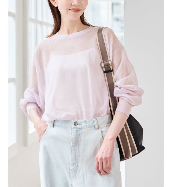 U by SPICK&SPAN「シアールーズニットプルオーバー」|ニット・セーター|