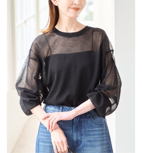 U by SPICK&SPAN「シアールーズニットプルオーバー」|ニット・セーター|