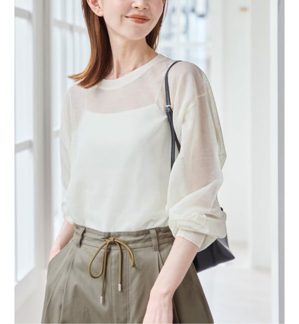 U by SPICK&SPAN「シアールーズニットプルオーバー」|ニット・セーター|ナチュラル