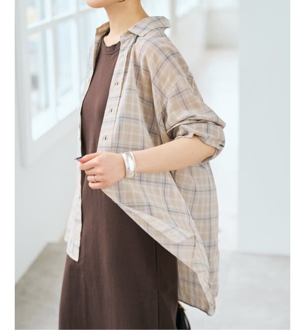 Spick and Span「コットンボイルチェックシャツ」|シャツ・ブラウス|
