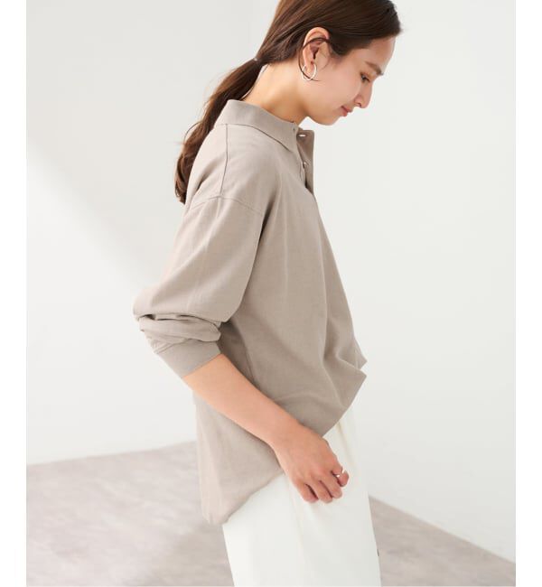 FRAMeWORK「LOEFF/ロエフ LI/CO PIQUE PL LS」|Tシャツ・カットソー|