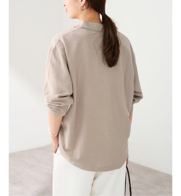 FRAMeWORK「LOEFF/ロエフ LI/CO PIQUE PL LS」|Tシャツ・カットソー|