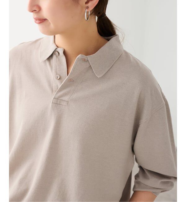 FRAMeWORK「LOEFF/ロエフ LI/CO PIQUE PL LS」|Tシャツ・カットソー|