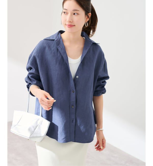 FRAMeWORK「≪新色  / 追加≫LIBECO-LINENオーバーシャツ」|シャツ・ブラウス|