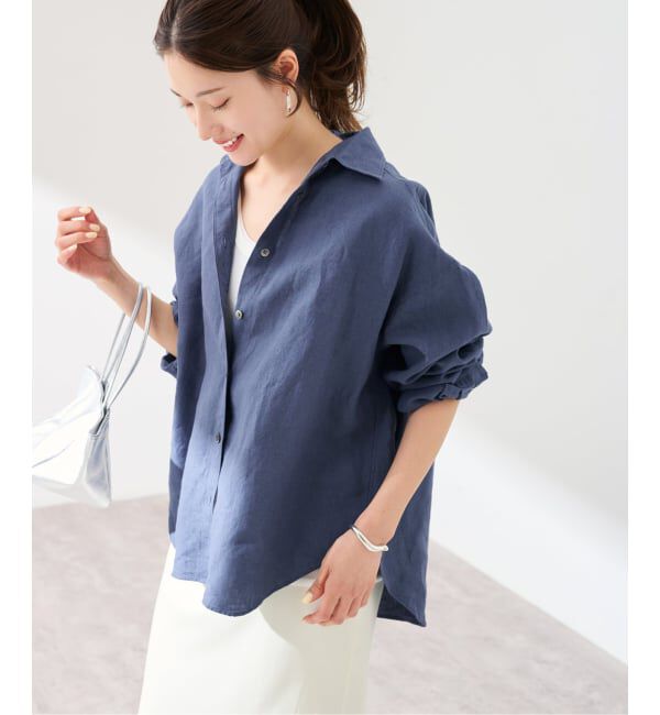 FRAMeWORK「≪新色  / 追加≫LIBECO-LINENオーバーシャツ」|シャツ・ブラウス|