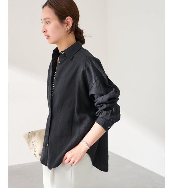 FRAMeWORK「≪新色  / 追加≫LIBECO-LINENオーバーシャツ」|シャツ・ブラウス|