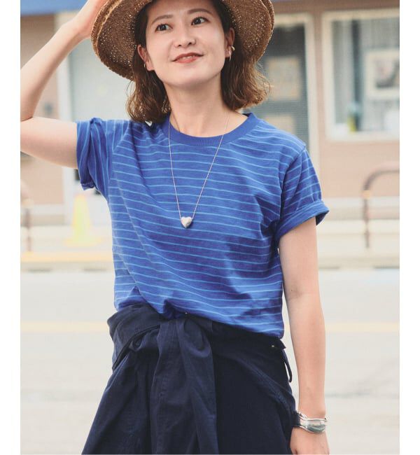 Spick and Span「a&m コンパクトボーダーTEE」|Tシャツ・カットソー|ネイビーベース