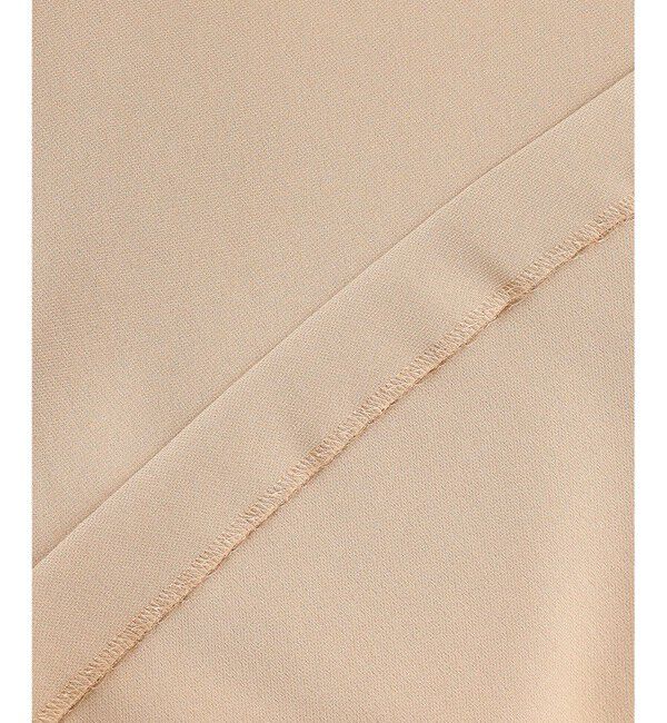 BEIGE,「【人気シリーズ】RUE / ドライタッチVネック配色ステッチブラウス」|シャツ・ブラウス|