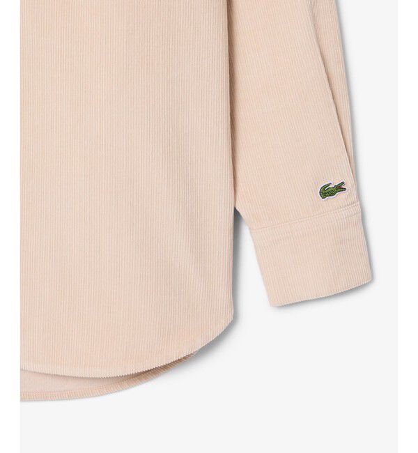 LACOSTE「オーバーサイズコーデュロイシャツ」|シャツ・ブラウス|