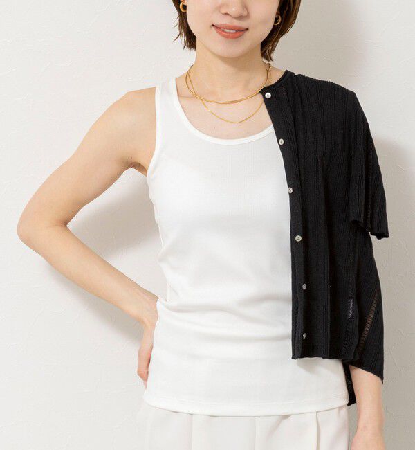 NOLLEY'S sophi「ウォッシャブルカップ付きリブタンクトップ」|タンクトップ|