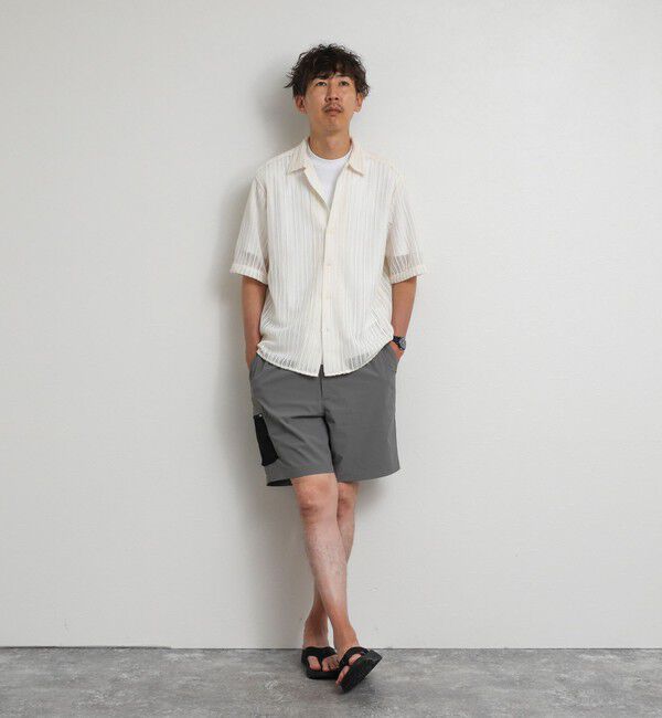 NOLLEY'S goodman「レースワンナップカラー 半袖ニットシャツ 26SS」|ニット・セーター|