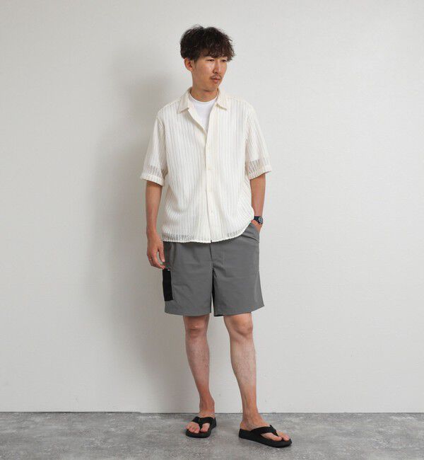 NOLLEY'S goodman「レースワンナップカラー 半袖ニットシャツ 26SS」|ニット・セーター|