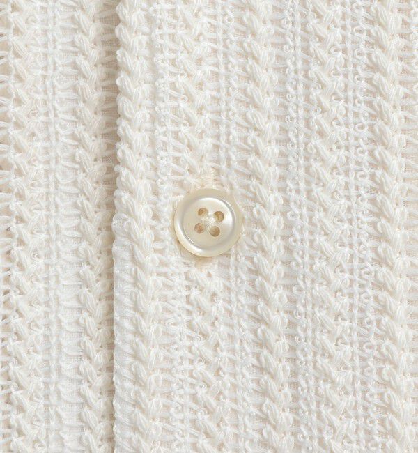 NOLLEY'S goodman「レースワンナップカラー 半袖ニットシャツ 26SS」|ニット・セーター|